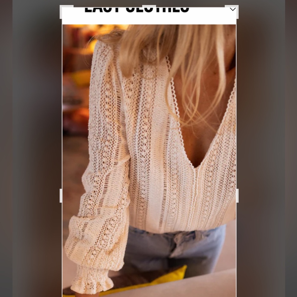 Elegant Cream Women's Top never worn by Easy Clothes